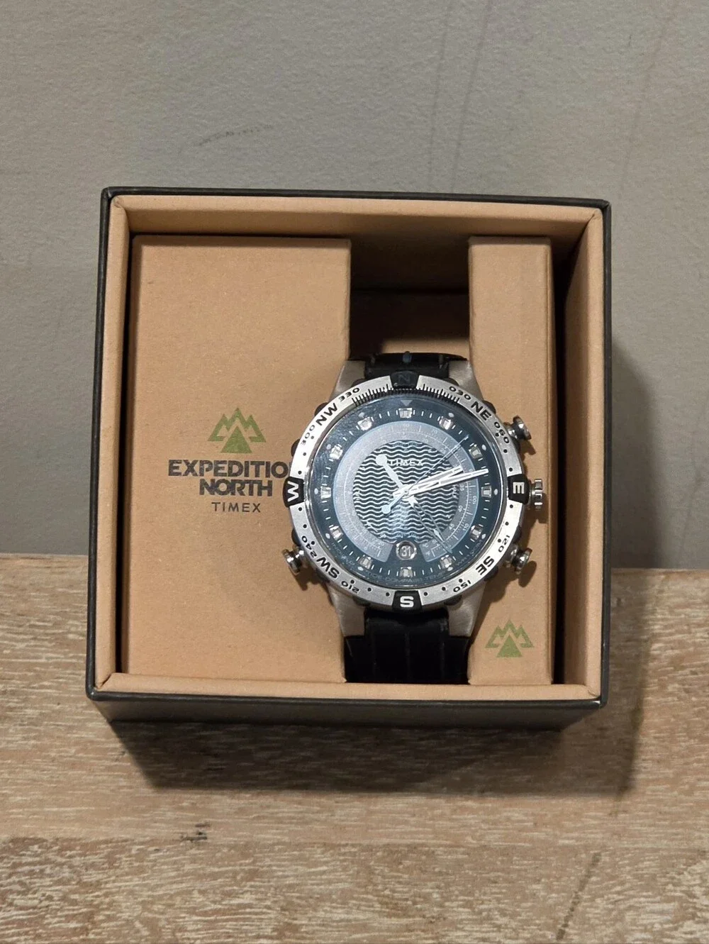 Timex Expedition Tide-Temp-Compass 44mm Stainless Steel Runner Strap Watch